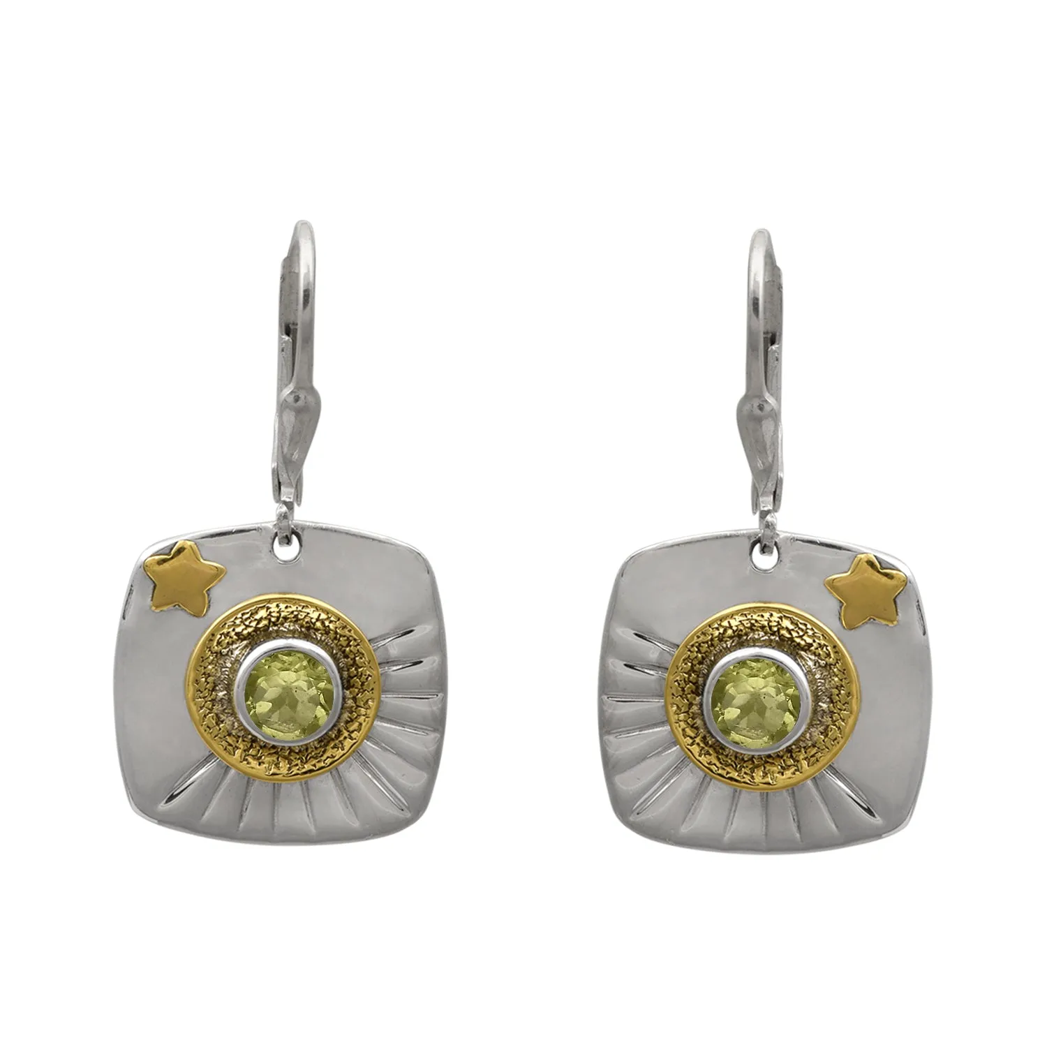 Lemon Quartz Handmade Dangle Earrings