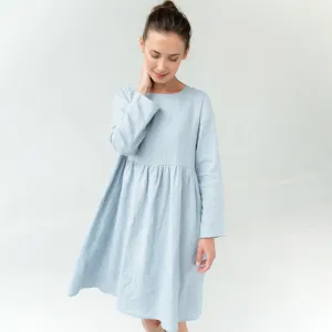 LeMuse CANDY linen dress, Deep blue, XL