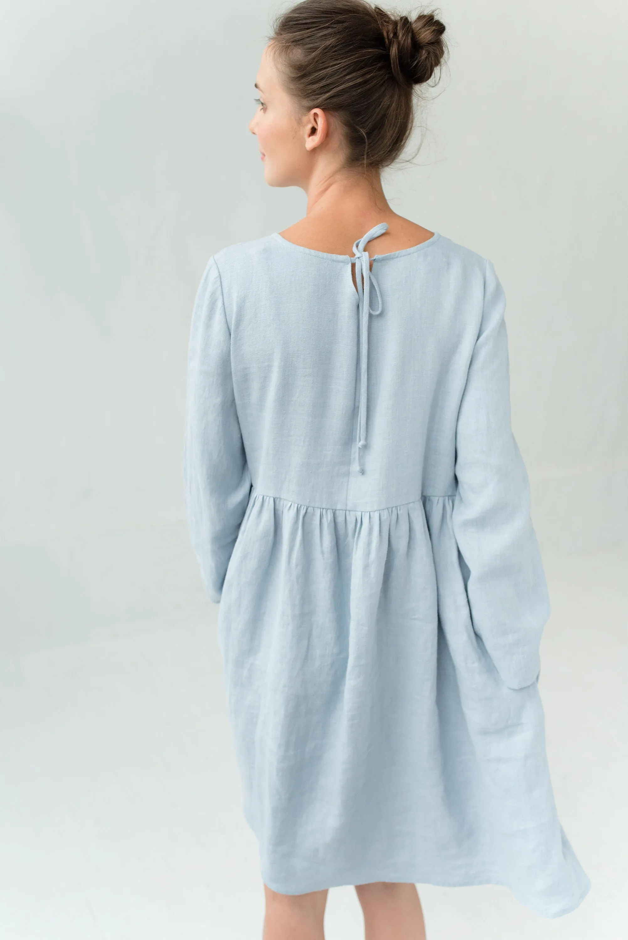 LeMuse CANDY linen dress, Deep blue, XL