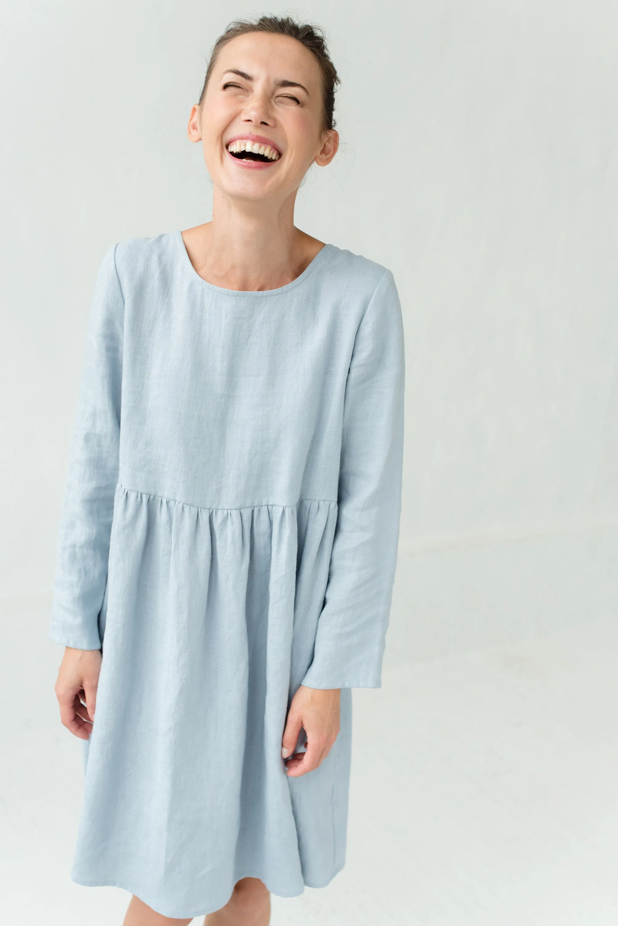 LeMuse CANDY linen dress, Deep blue, XL