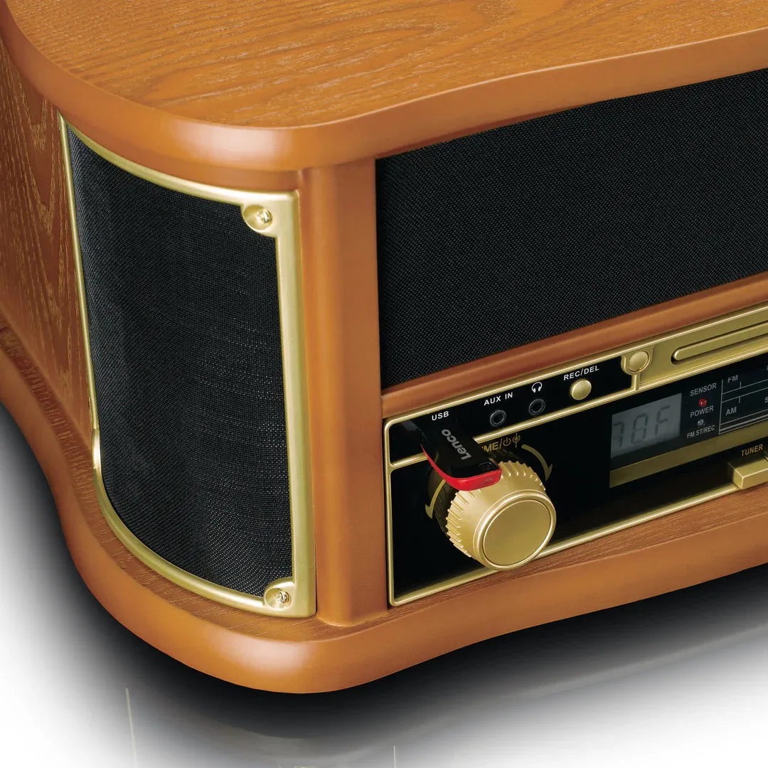 LENCO CLASSIC PHONO - Wooden retro Record Player with Bluetooth