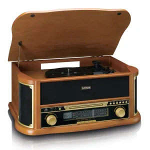 LENCO CLASSIC PHONO - Wooden retro Record Player with Bluetooth