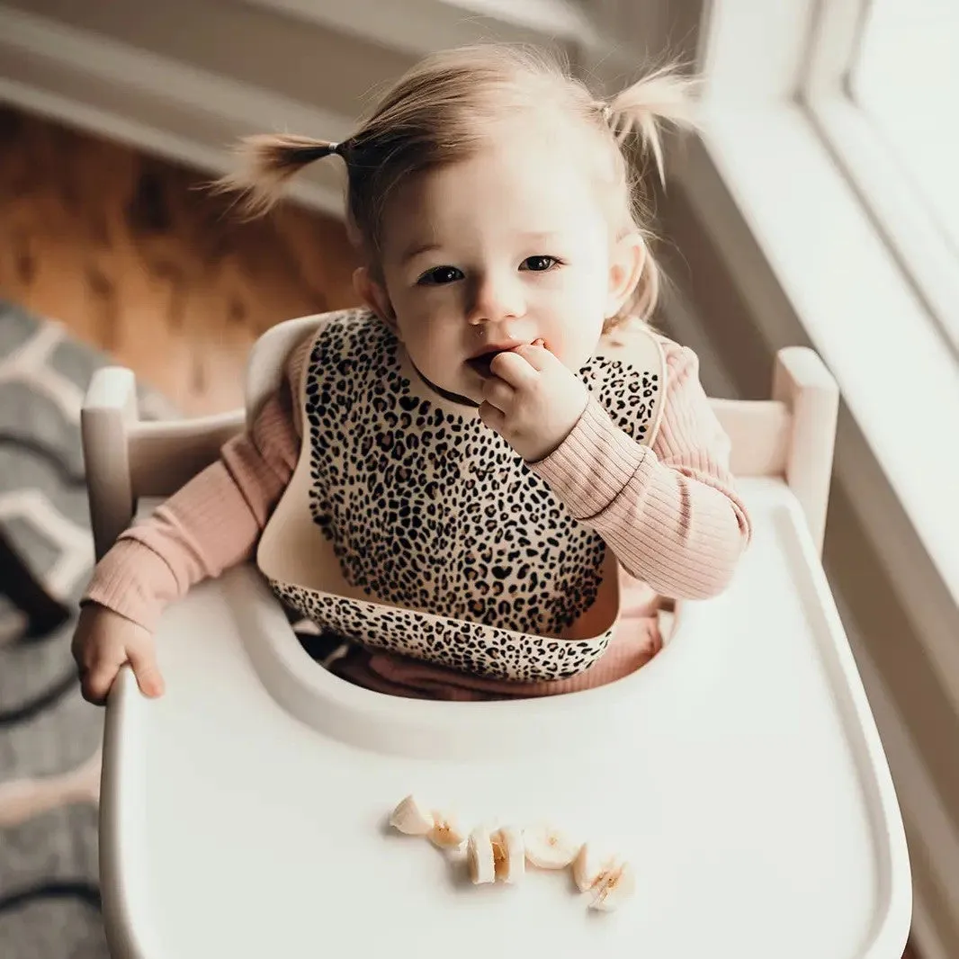 Leopard Print Silicone Bib