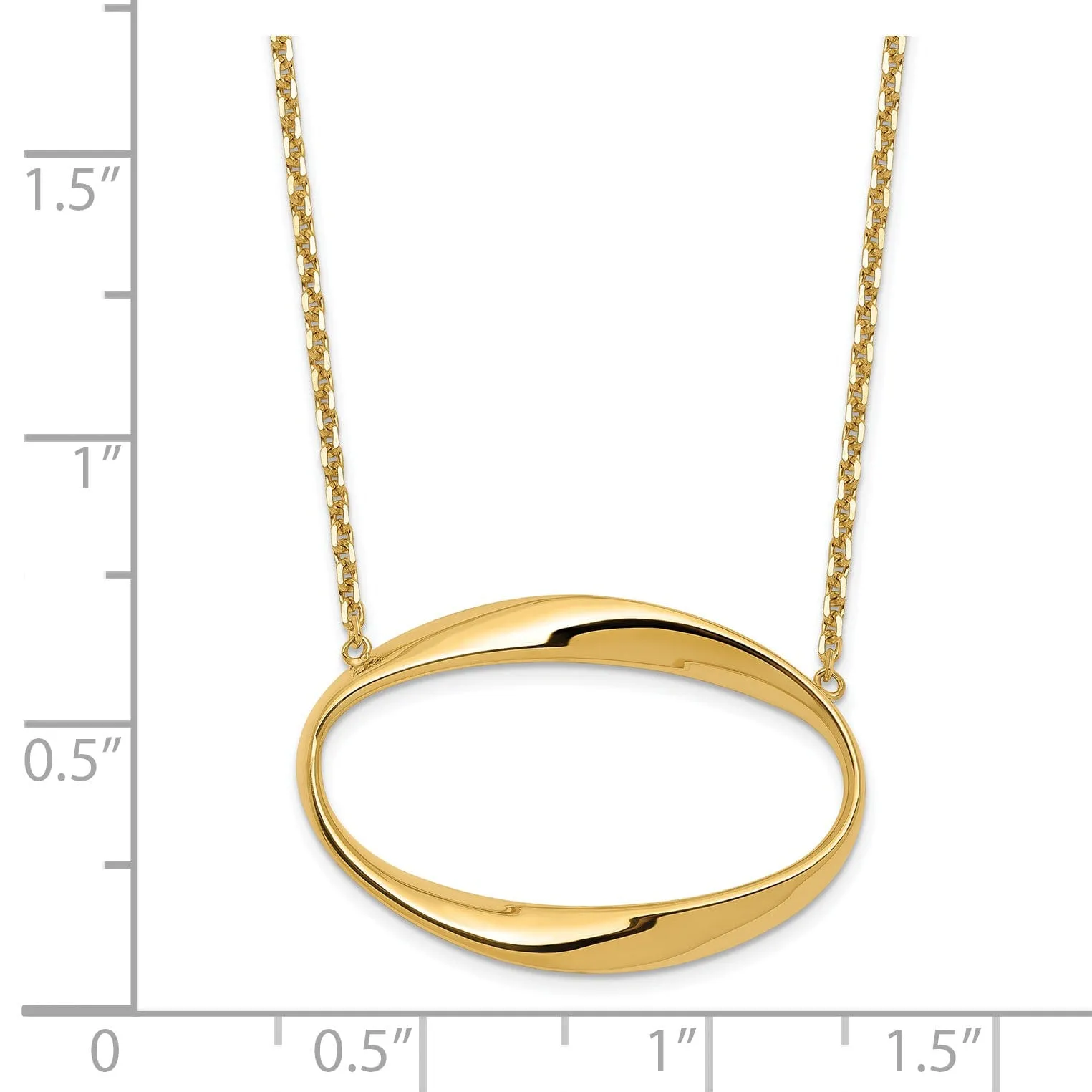 Leslie 14k Yellow Gold Polished Necklace