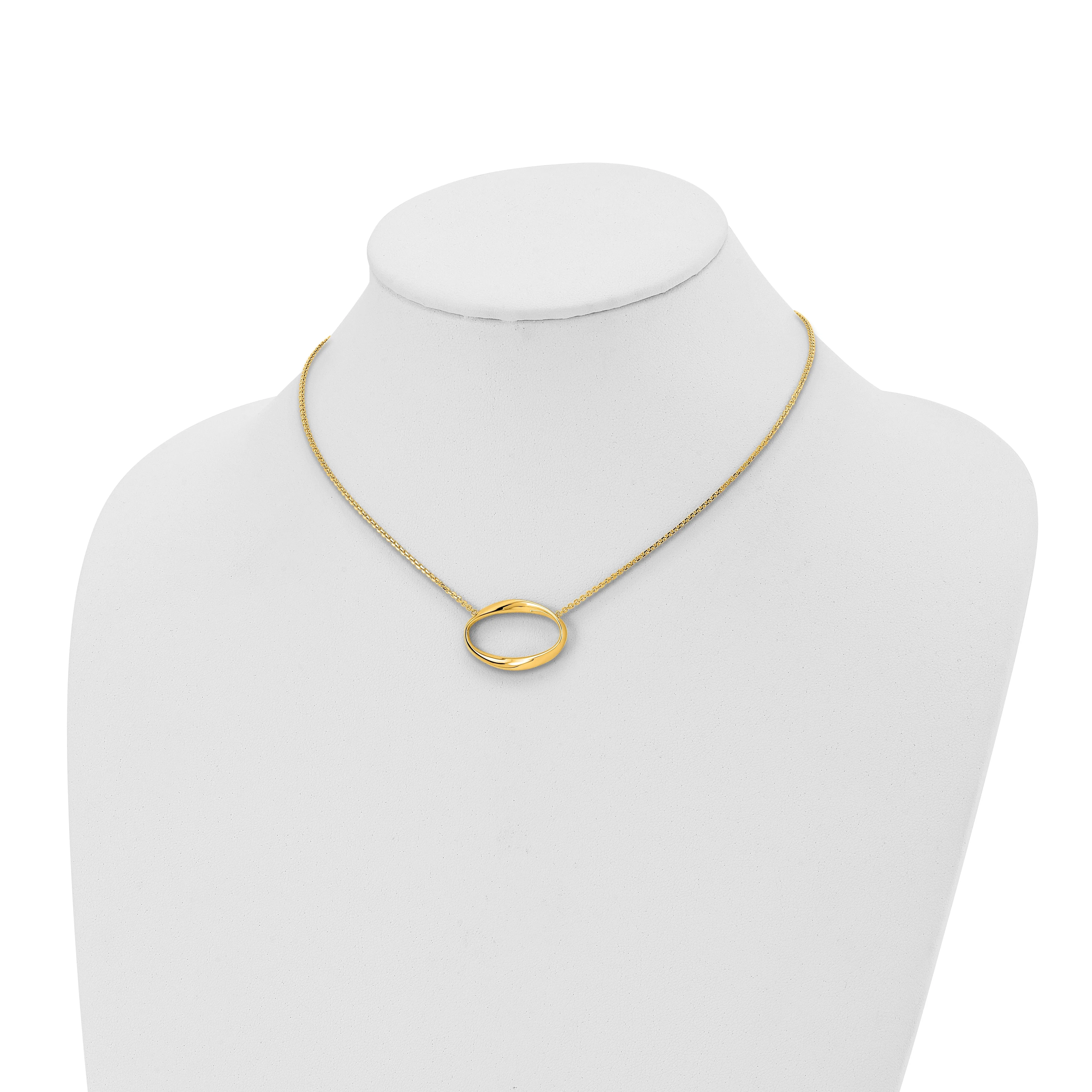 Leslie 14k Yellow Gold Polished Necklace