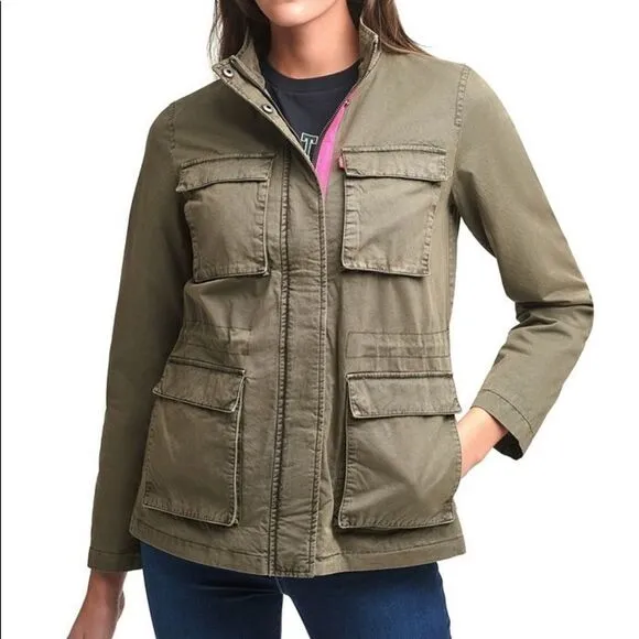 Levi’s 4-Pocket Contrast-Trim Military Jacket