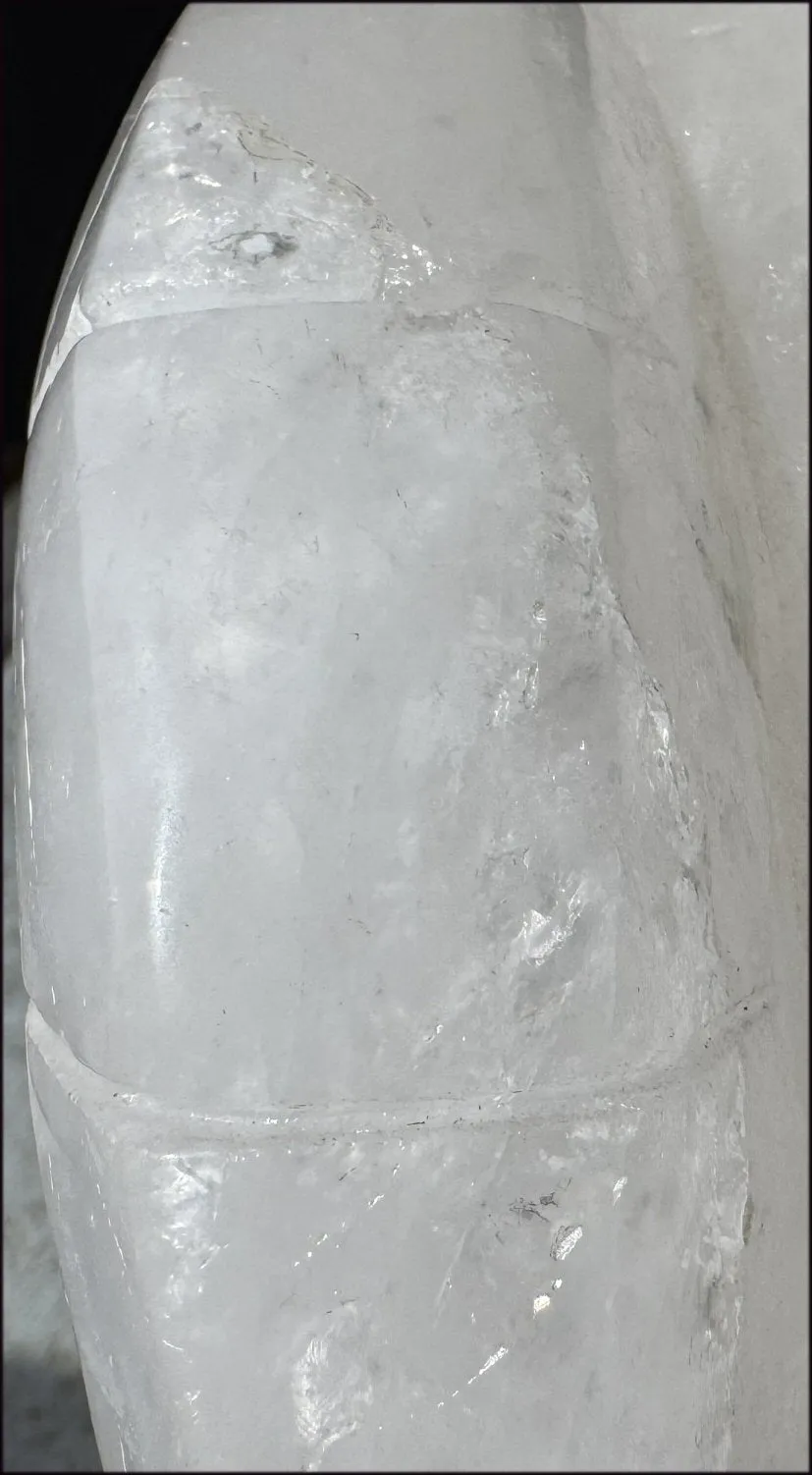 LifeSize MONGOLIAN QUARTZ Ram Crystal Skull with Hematite, Chlorite