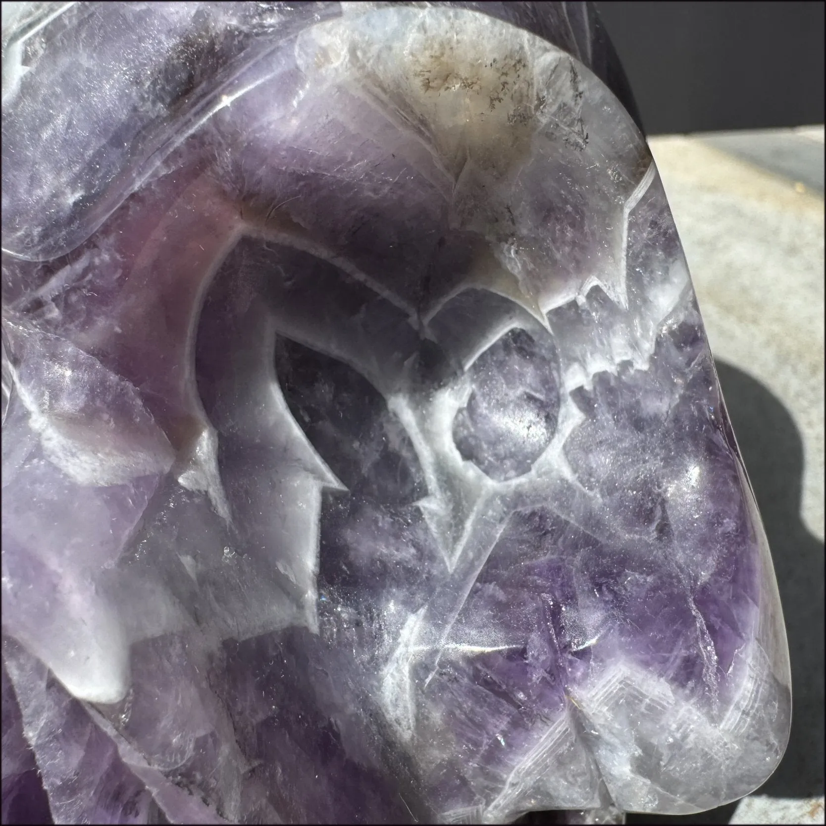 LifeSize Super 7 / Melody Stone CRYSTAL SKULL - Excellent for healing work! - 9lbs 