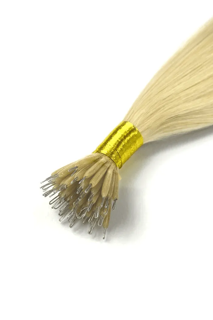 Light Ash Blonde (#22) Nano Ring Hair Extensions