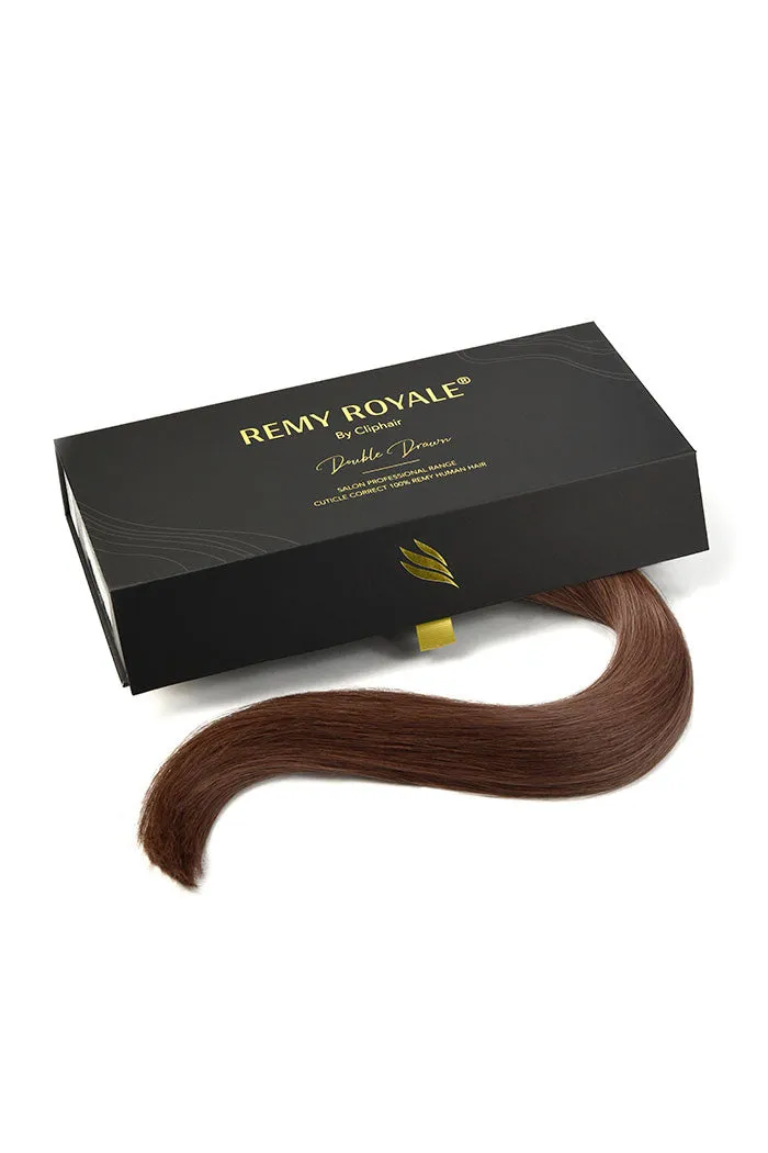 Light/Chestnut Brown (#6) Nano Ring Hair Extensions