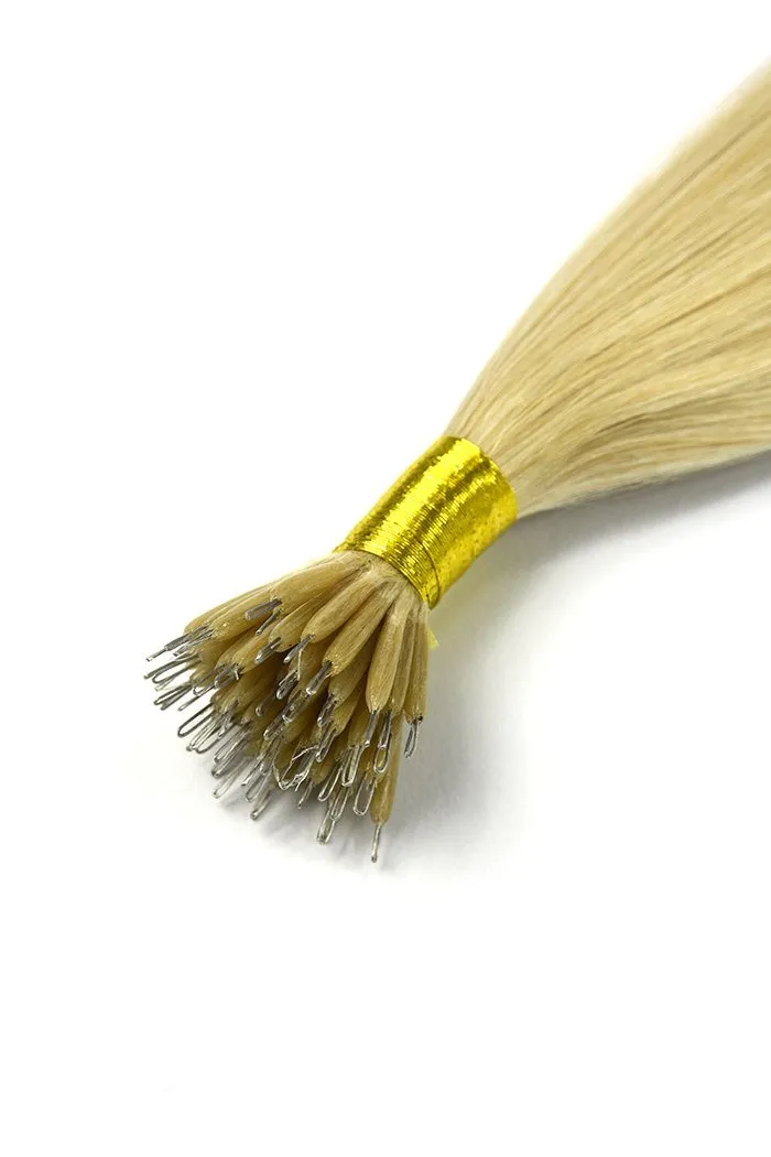 Lightest Blonde (#60) Nano Ring Hair Extensions