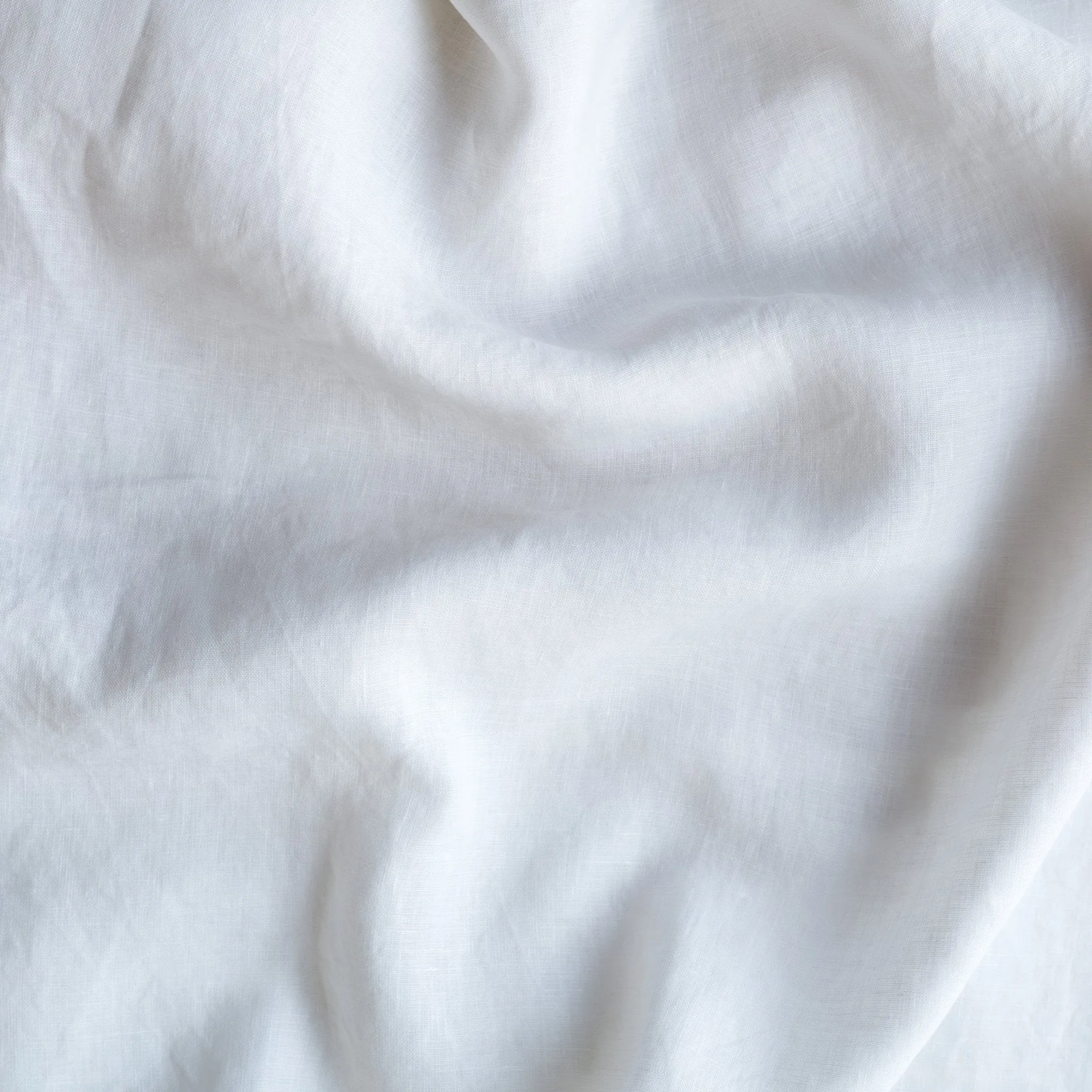 Linen Fitted Sheet - White - King