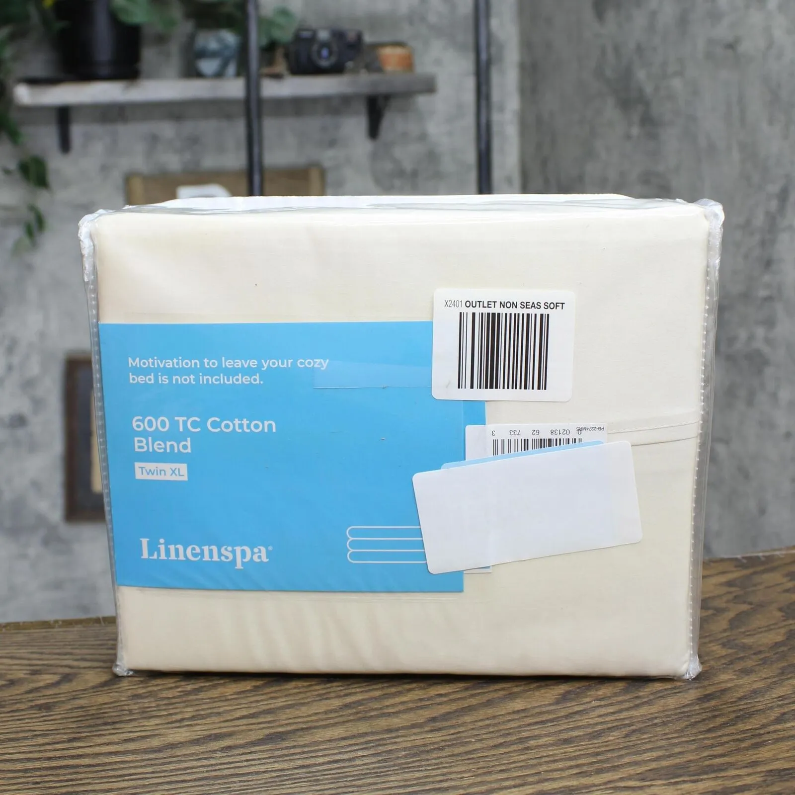 Linenspa 600 TC 3-Piece Ultra Soft Deep Pocket Cotton Sheet Set Ivory Twin XL