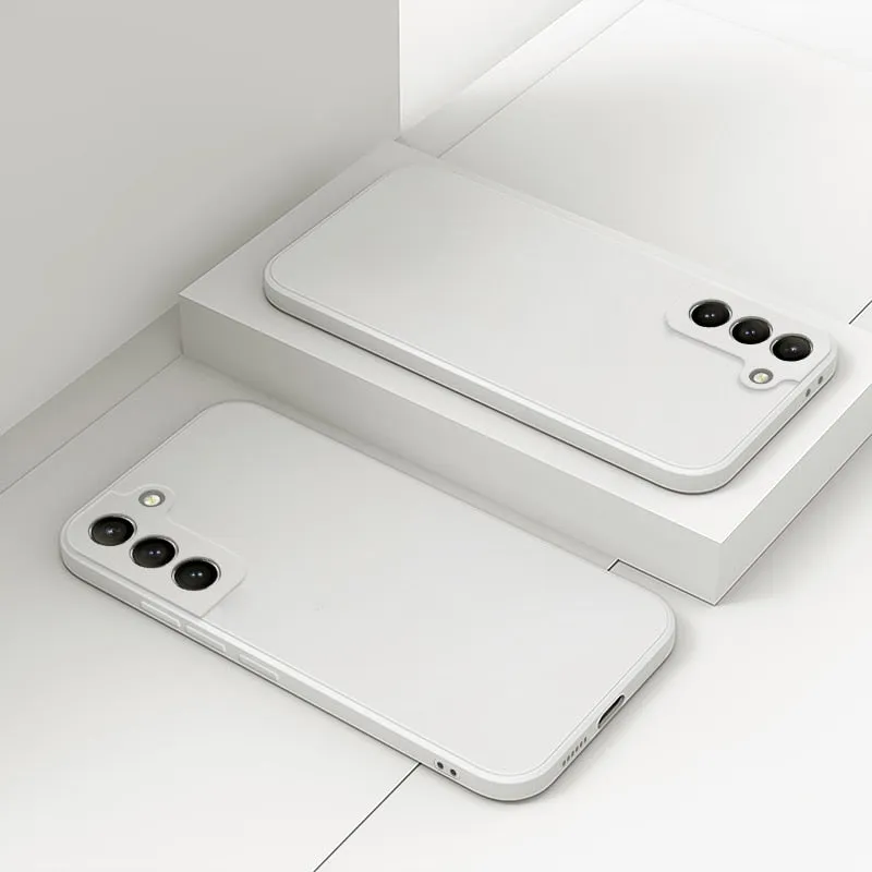 Liquid Silicone Phone Case for Samsung Galaxy S21 S22 S20 Ultra S10 Plus FE A72 A71 A52 A51 A32 A31 4G 5G Soft Thin Cover