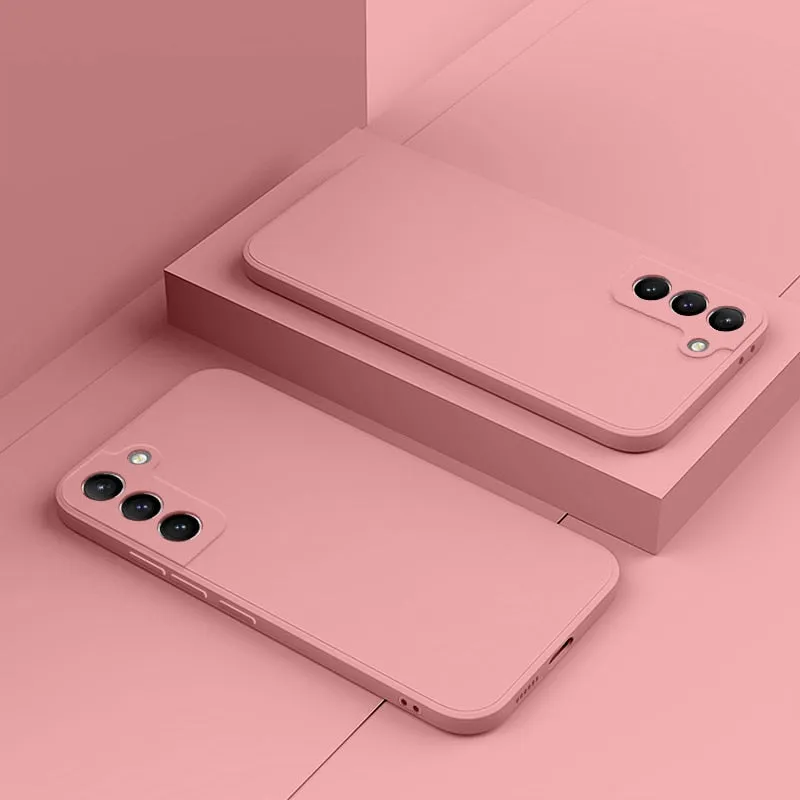 Liquid Silicone Phone Case for Samsung Galaxy S21 S22 S20 Ultra S10 Plus FE A72 A71 A52 A51 A32 A31 4G 5G Soft Thin Cover