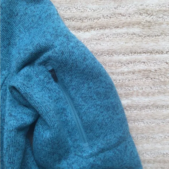 L.L.Bean Women’s Sweater Fleece Full-Zip Jacket Evening Blue/Aqua Size Small