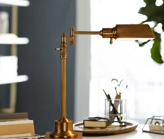 Loft Antique Swing Arm Desk Working Lamp