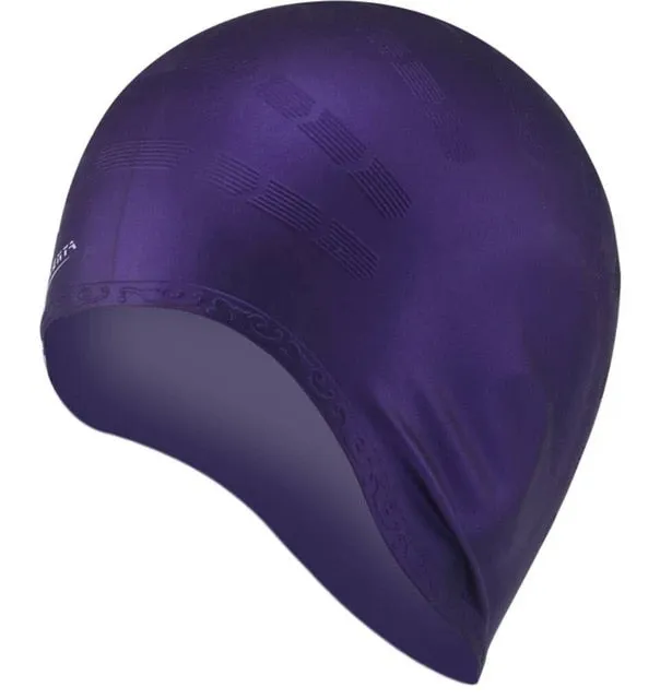 Long Hair Waterproof Swim Pool Cap Ear Protect Large Silicone Diving Hat