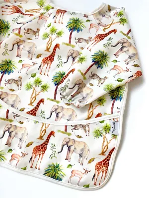 Long Sleeve Coverall Bib - Wild Safari