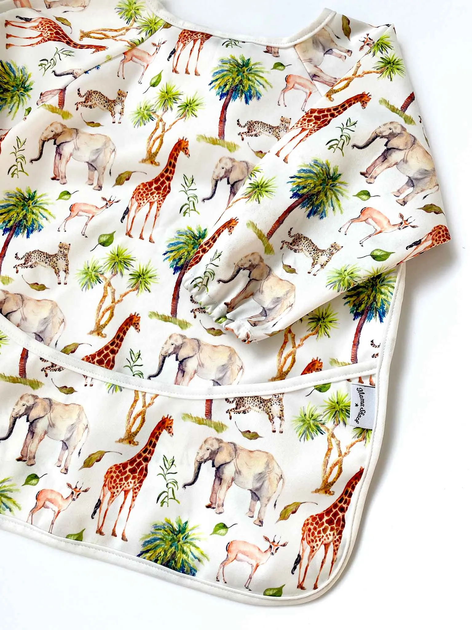 Long Sleeve Coverall Bib - Wild Safari