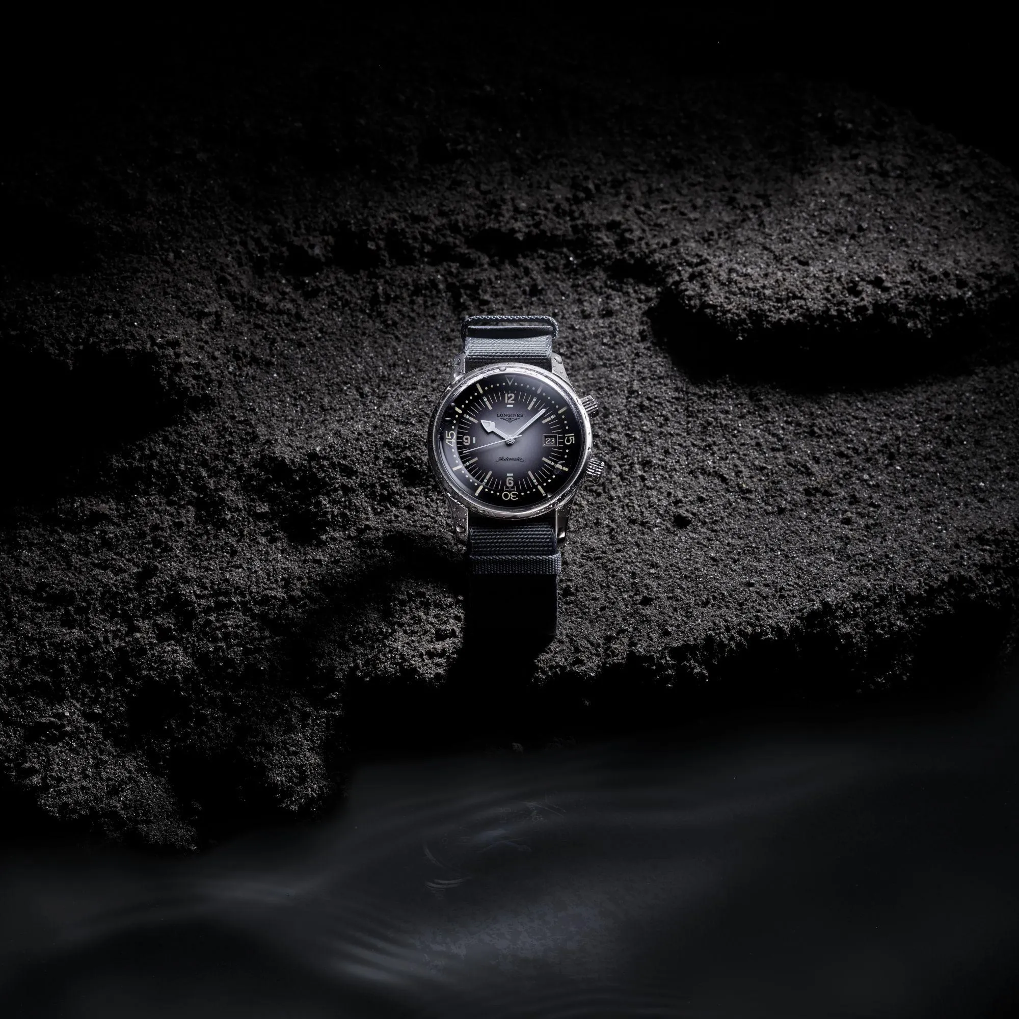 LONGINES LEGEND DIV Watch 42mm Clock Automatic Gray Steel L3.774.4.70.2