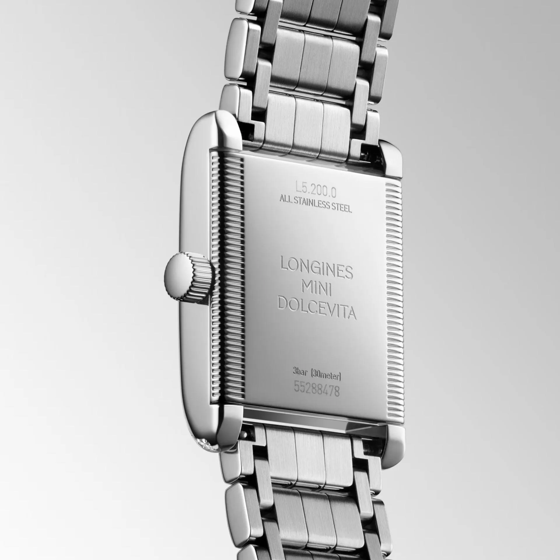 Longines Mini Dolcevita watch 21.5x29mm silver diamonds quartz steel l5.200.0.75.6