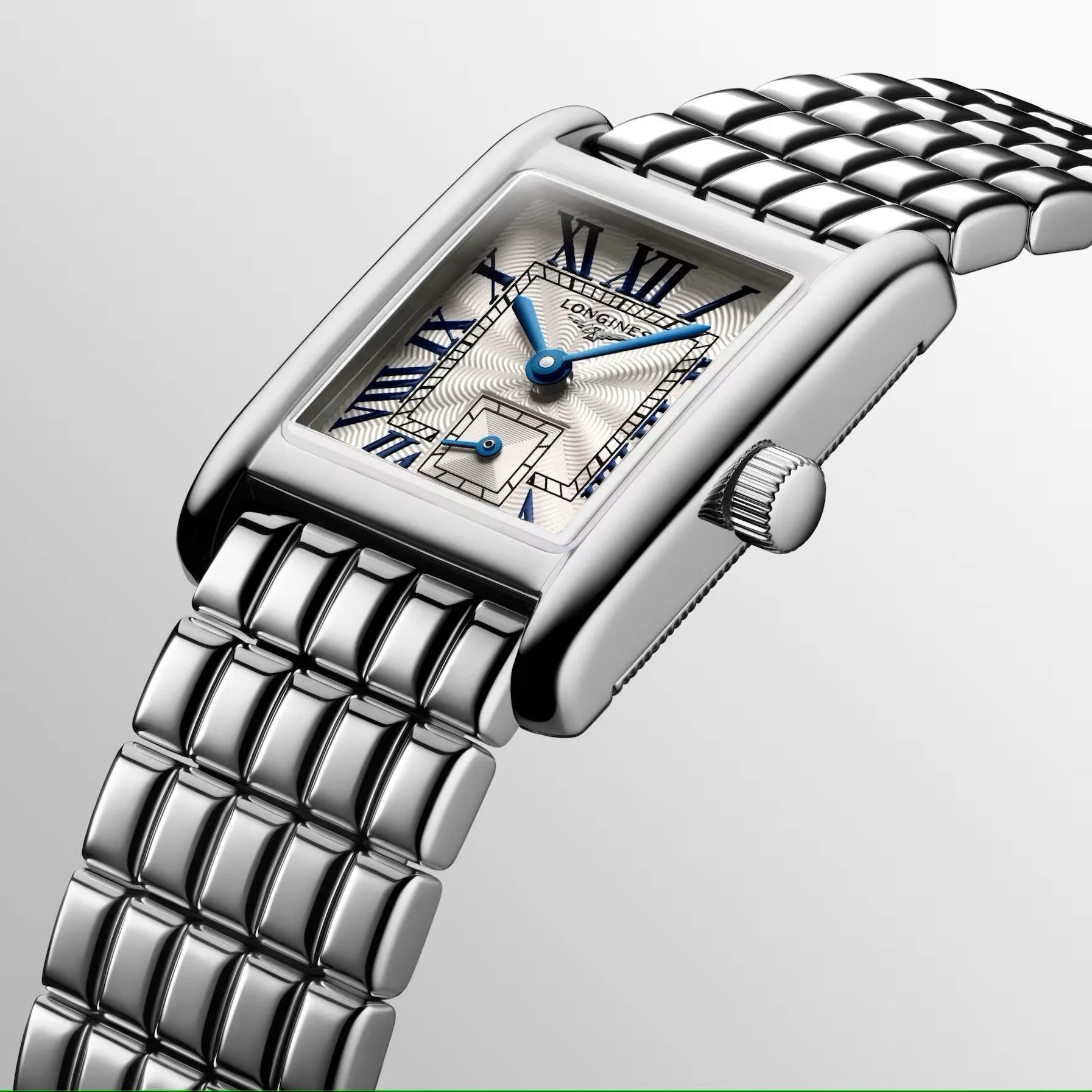 Longines Mini Dolcevita watch 21.5x29mm silver quartz steel l5.200.4.71.6