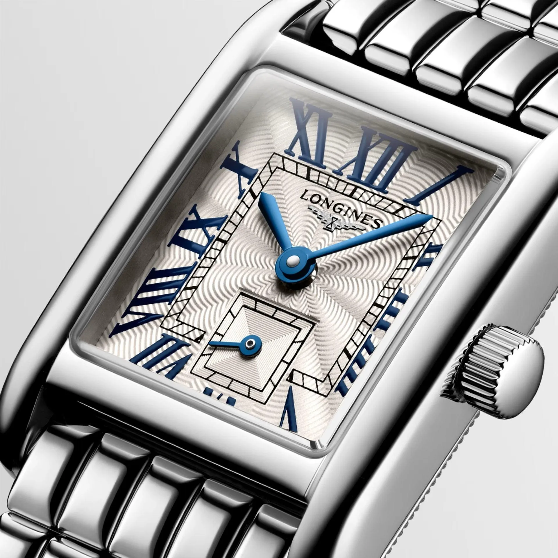 Longines Mini Dolcevita watch 21.5x29mm silver quartz steel l5.200.4.71.6