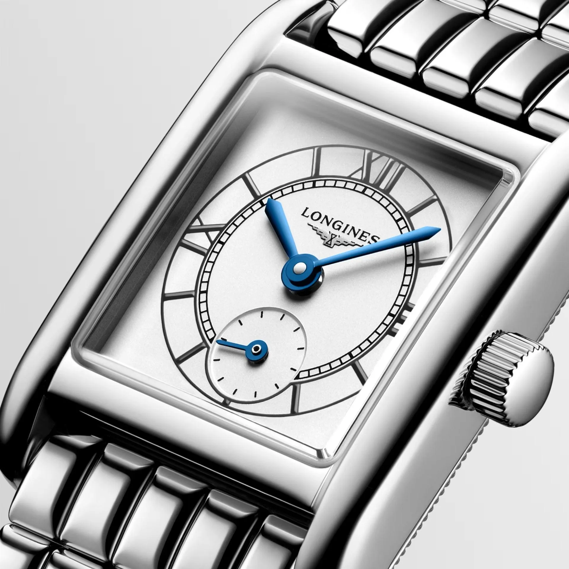 Longines Mini Dolcevita watch 21.5x29mm silver quartz steel l5.200.4.75.6