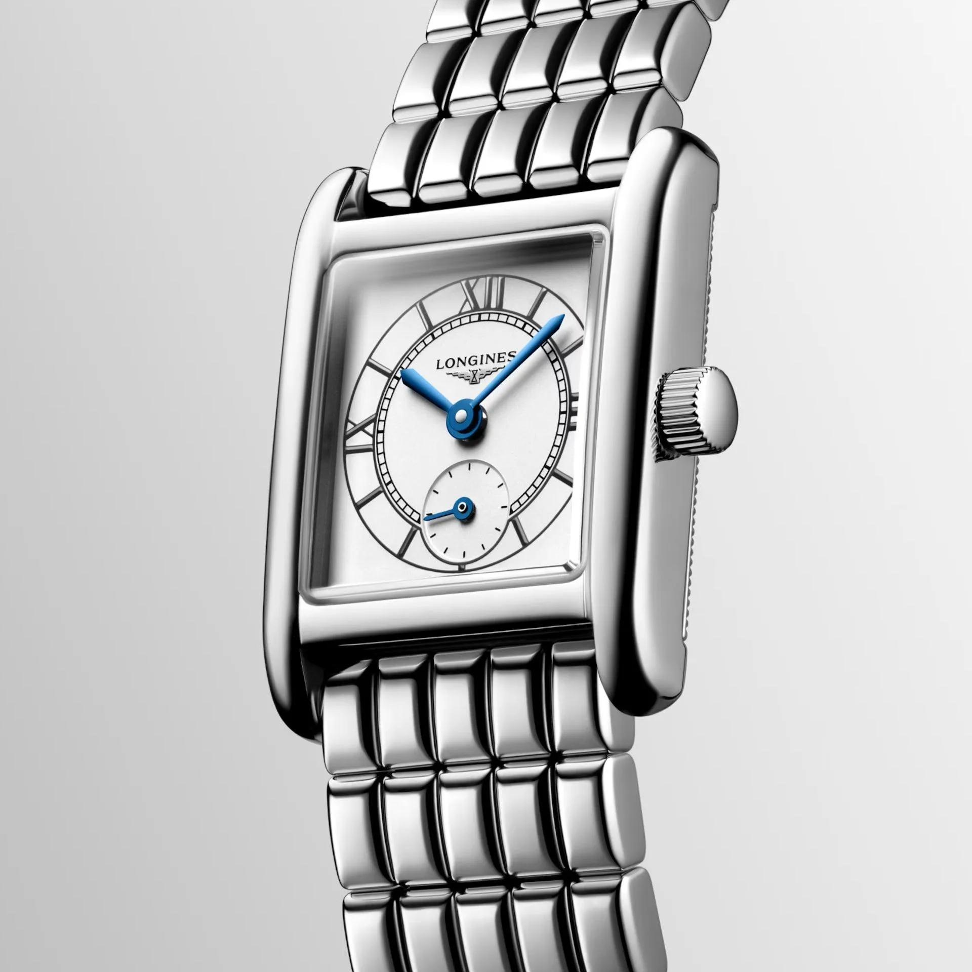 Longines Mini Dolcevita watch 21.5x29mm silver quartz steel l5.200.4.75.6