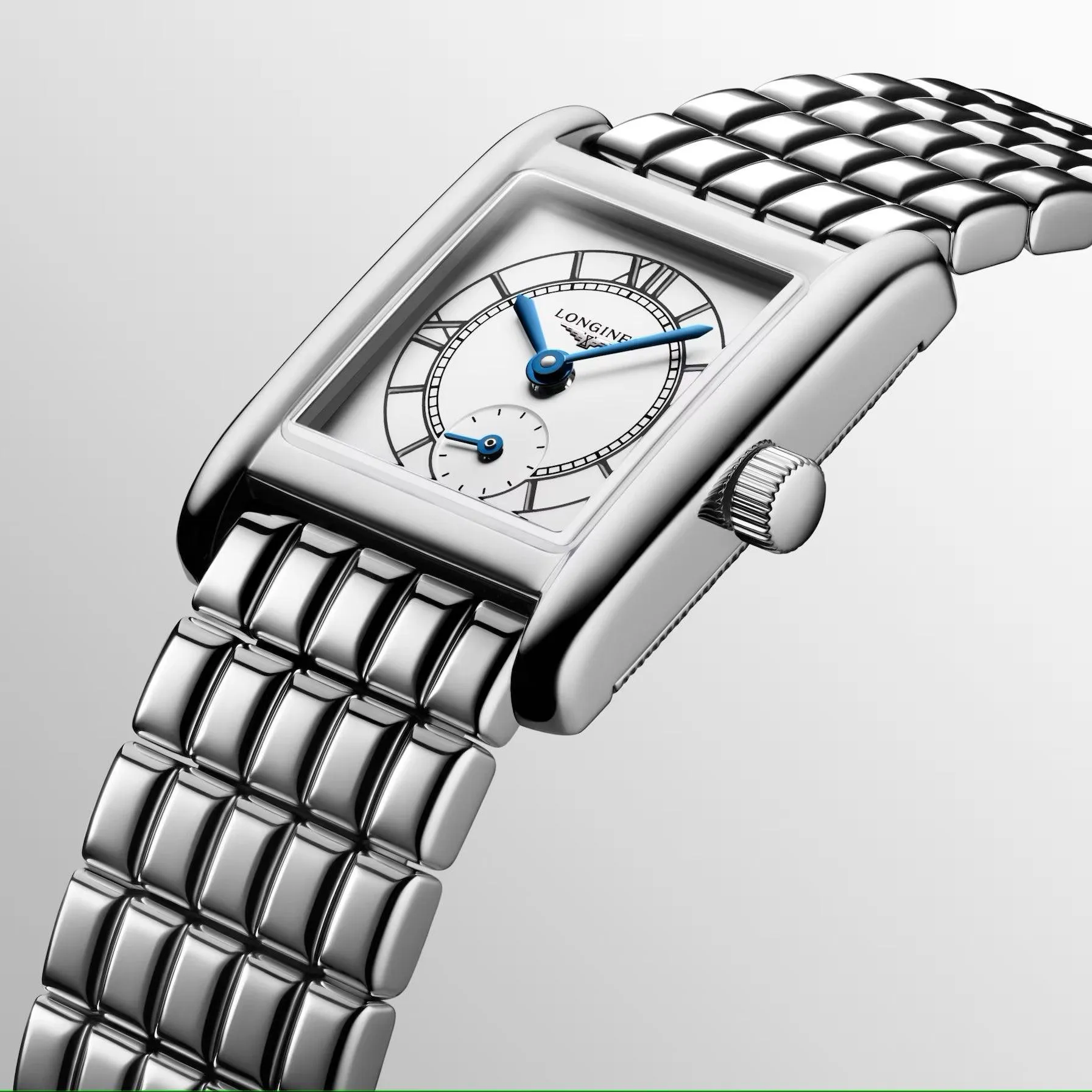 Longines Mini Dolcevita watch 21.5x29mm silver quartz steel l5.200.4.75.6