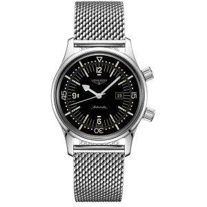 LONGINES WATCH THE LONGLES LEGEND DIV Watch 36mm Automatic Black Steel L3.374.4.50.6