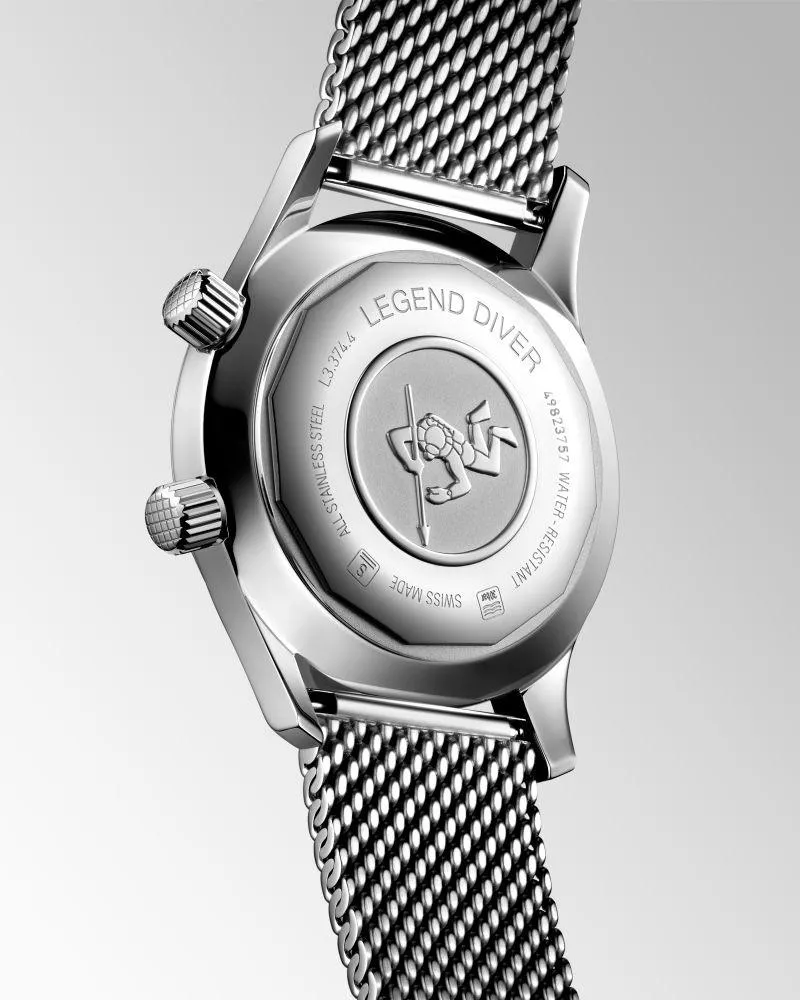 LONGINES WATCH THE LONGLES LEGEND DIV Watch 36mm Automatic Black Steel L3.374.4.50.6