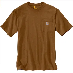 Loose Fit Heavyweight Short-Sleeve Pocket T-Shirt - Oiled Walnut Heather - K87