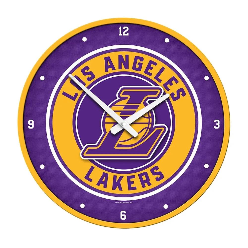 Los Angeles Lakers: Modern Disc Wall Clock