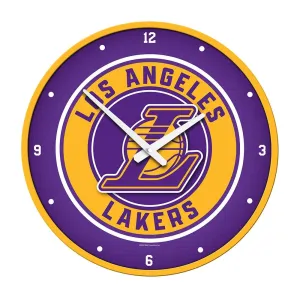 Los Angeles Lakers: Modern Disc Wall Clock