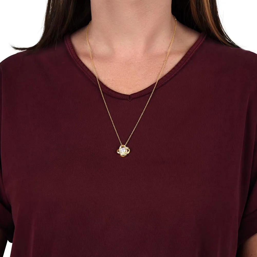 Love Knot Necklace Simple (No Message Card)
