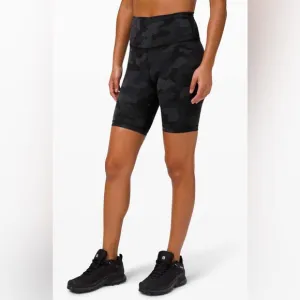 Lululemon Wunder Train High Rise Short 8&quot; Heritage 365 Camo Deep Coal Multi