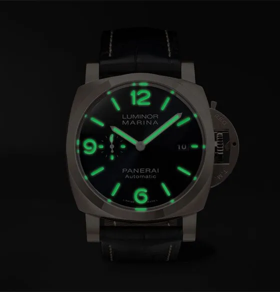 Luminor Marina Sole Blu Automatic 44mm Goldtech and Alligator Watch