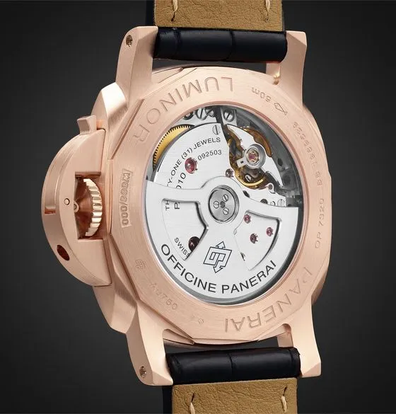 Luminor Marina Sole Blu Automatic 44mm Goldtech and Alligator Watch