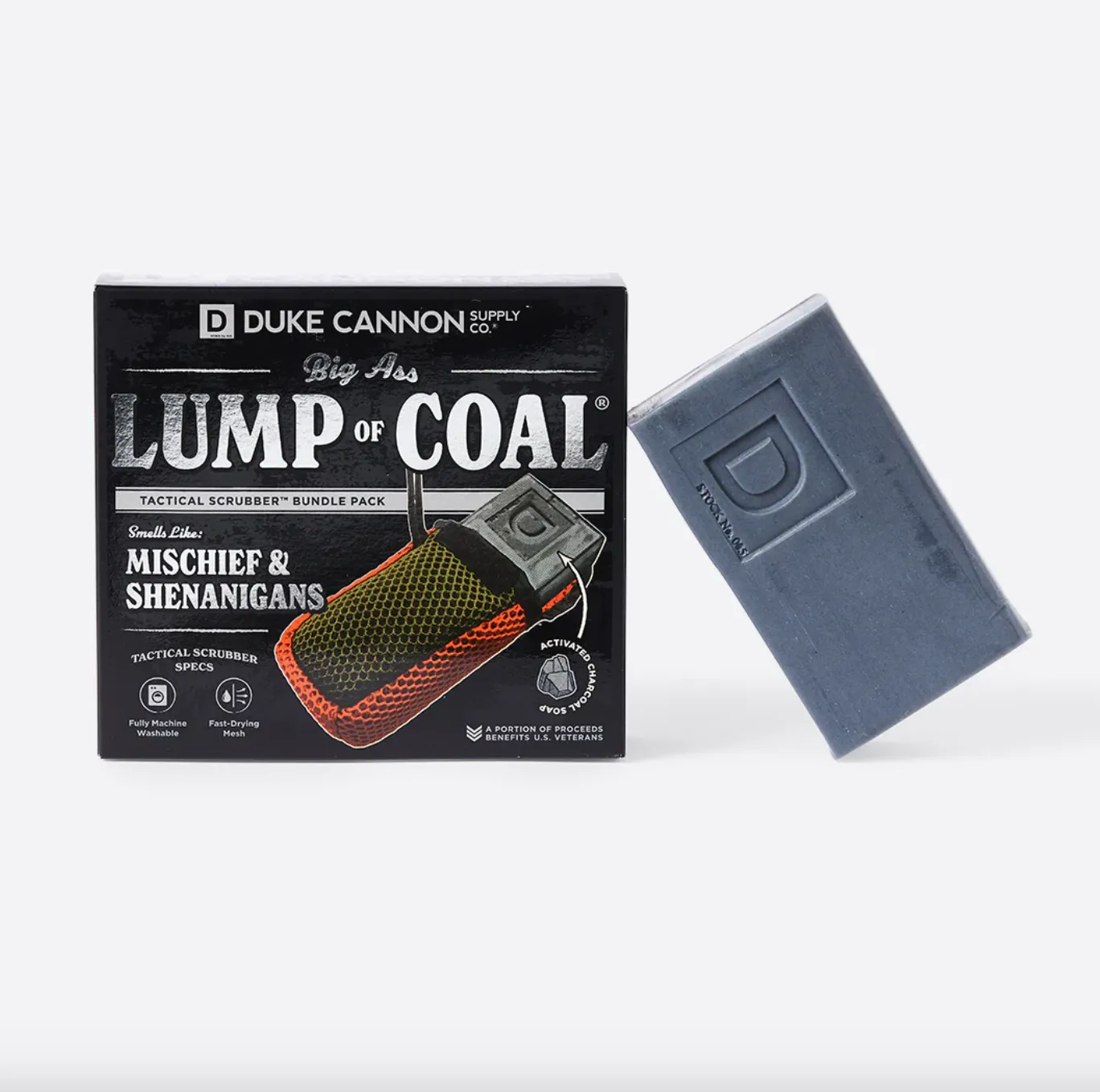 Lump of Coal Soap On A Rope Scrubber