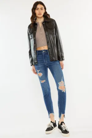 Luna High Rise Ankle Skinny Jeans