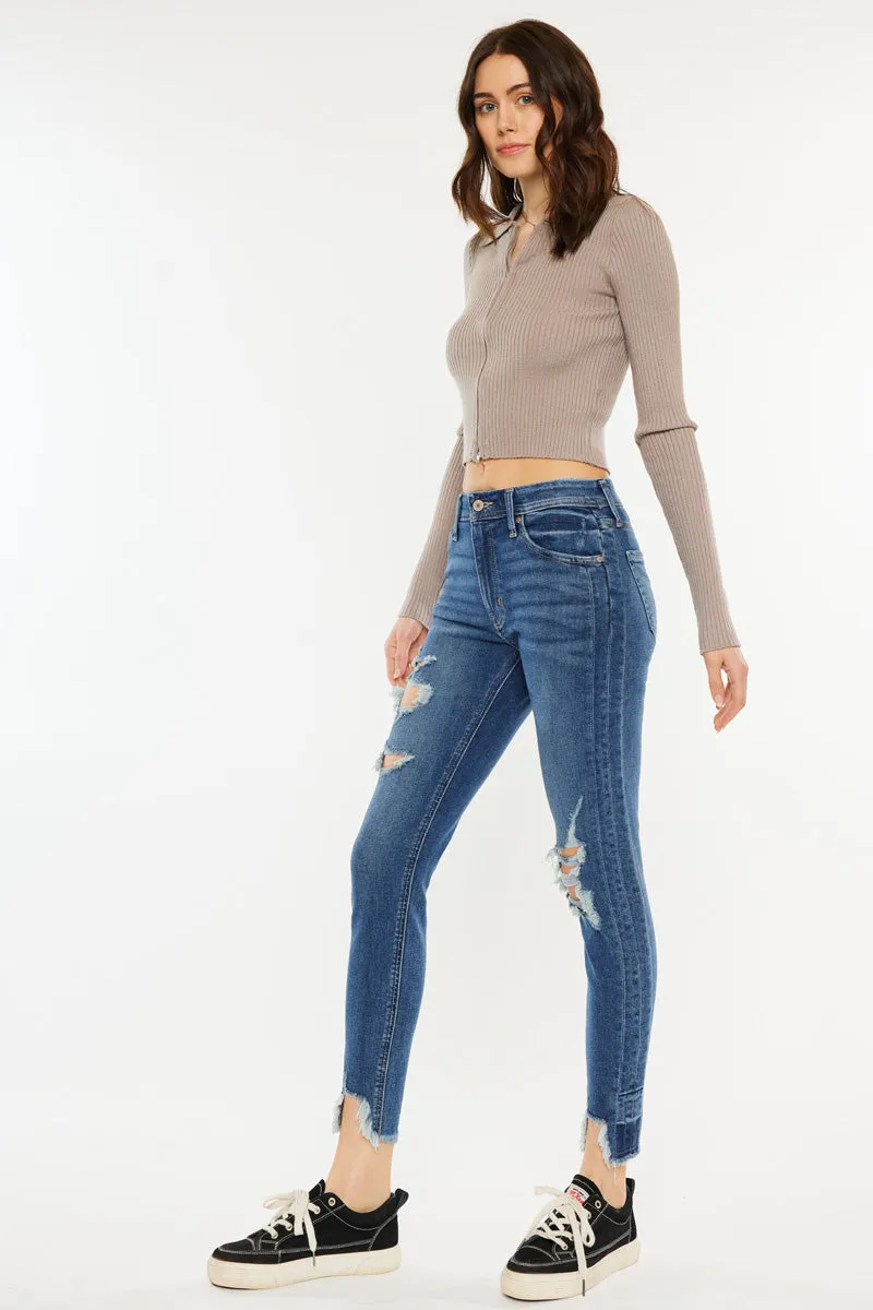 Luna High Rise Ankle Skinny Jeans