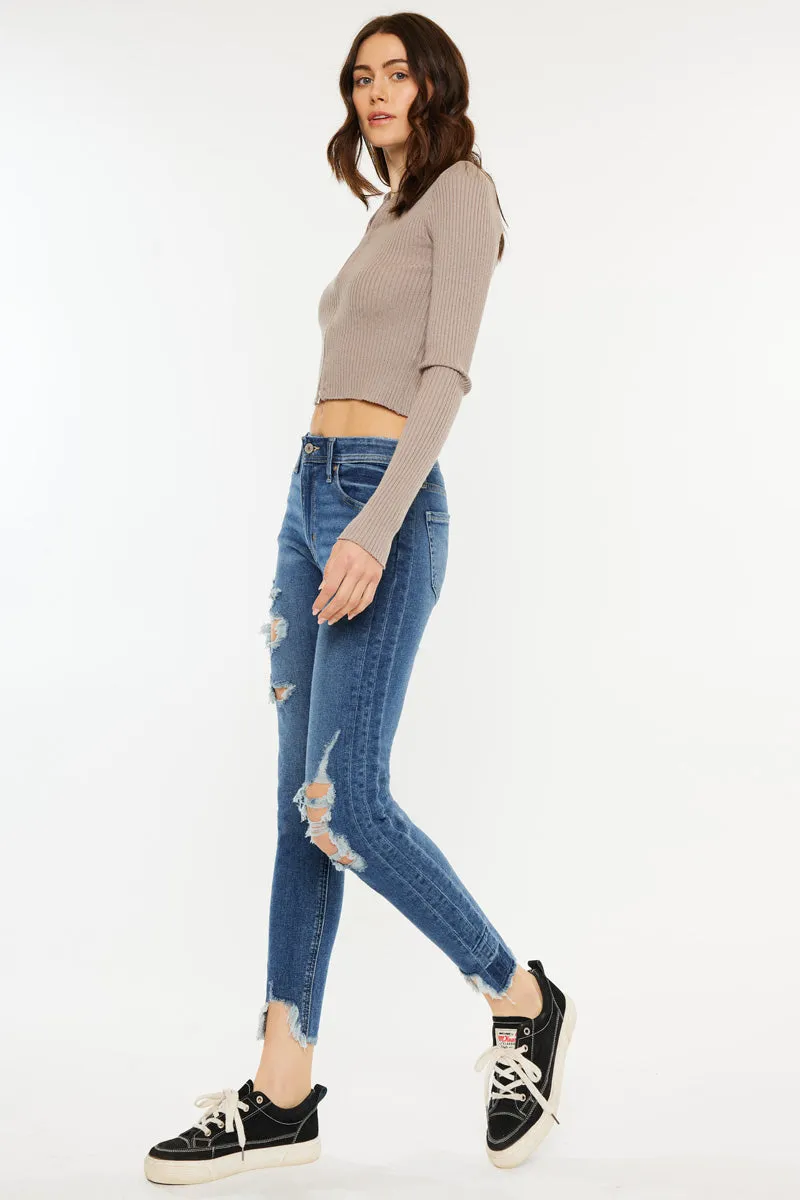 Luna High Rise Ankle Skinny Jeans