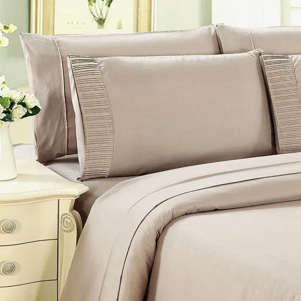 Luxury 6-Piece Super Soft Deep-Pocket Bamboo Bed Sheet Set - Assorted Colours