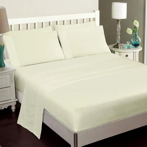 Luxury 6-Piece Super Soft Deep-Pocket Bamboo Bed Sheet Set - Assorted Colours
