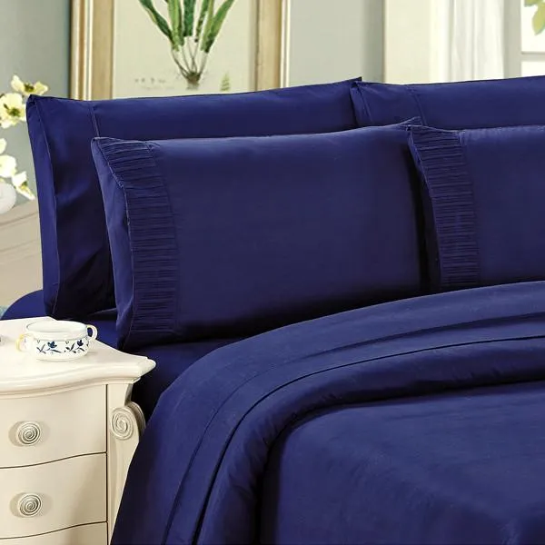 Luxury 6-Piece Super Soft Deep-Pocket Bamboo Bed Sheet Set - Assorted Colours
