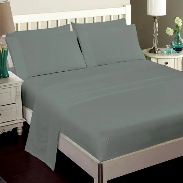 Luxury 6-Piece Super Soft Deep-Pocket Bamboo Bed Sheet Set - Assorted Colours
