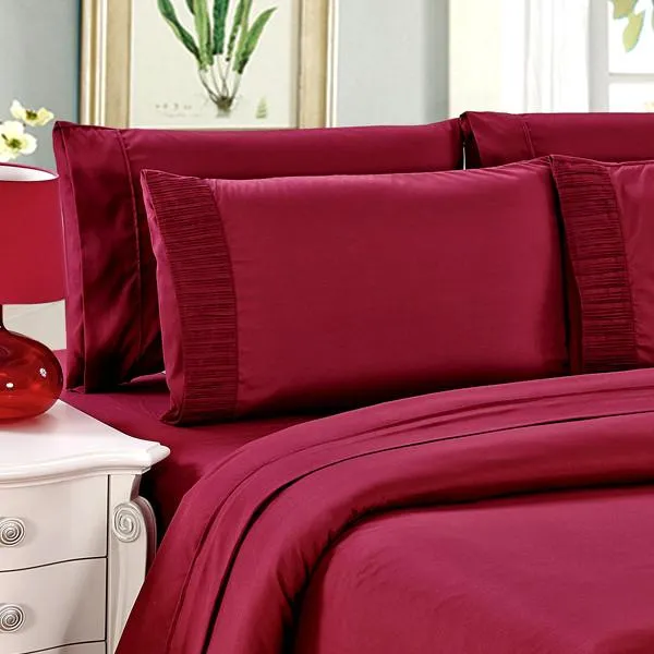 Luxury 6-Piece Super Soft Deep-Pocket Bamboo Bed Sheet Set - Assorted Colours