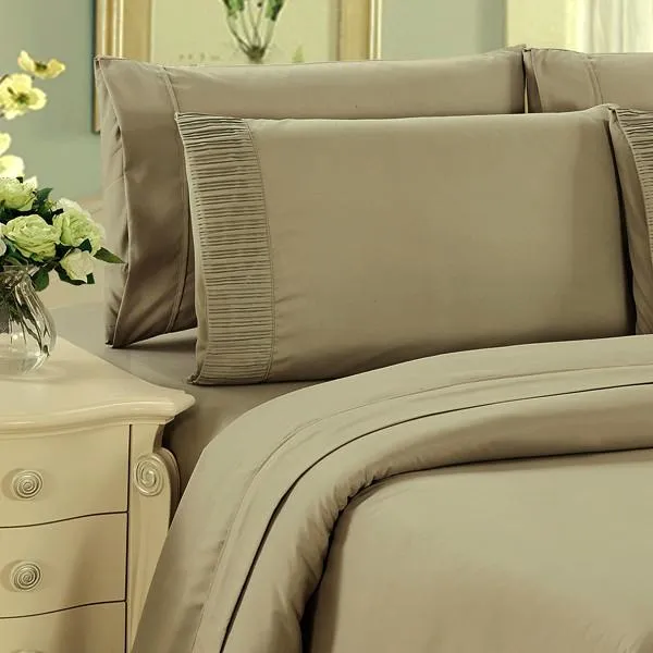 Luxury 6-Piece Super Soft Deep-Pocket Bamboo Bed Sheet Set - Assorted Colours